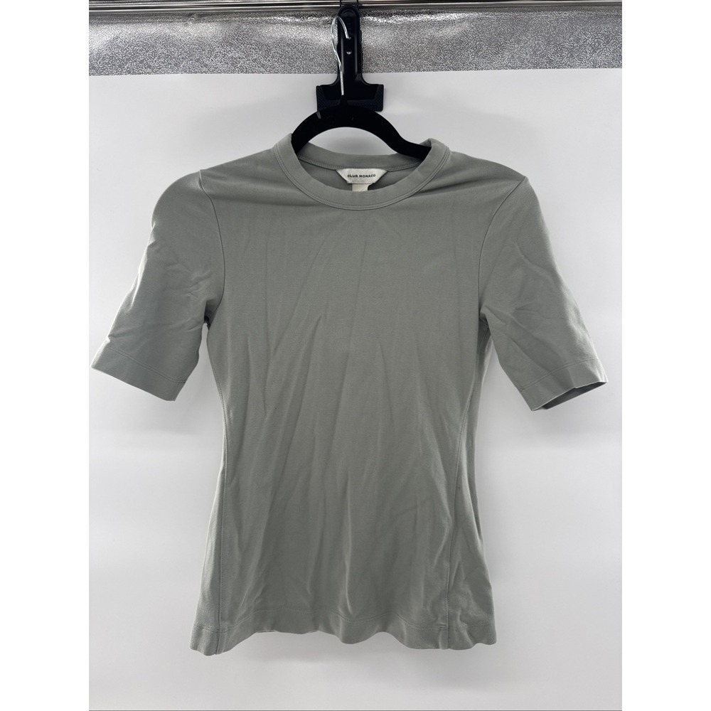 Club Monaco Perfect Tee Mauve Women's Extra Small XS Made In Vietnam